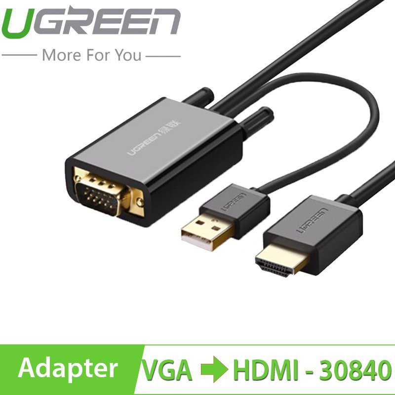 Cáp VGA to HDMI Ugreen 30840