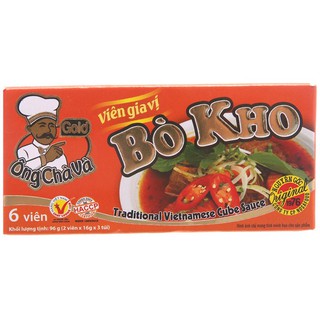 HỘP 6 VIÊN GIA VỊ ÔNG CHÀ VÀ 96GR CÁC HƯƠNG VỊ