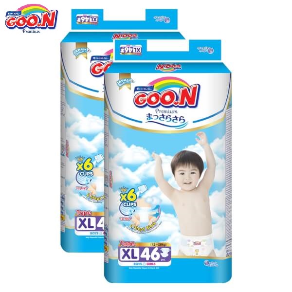 [SET 2 BỊCH] Tã dán/quần Goo.N Premium NB70 / S64 / M60 / L50 / XL46 / M56 / L46 / XL42 / XXL36 / XXXL26