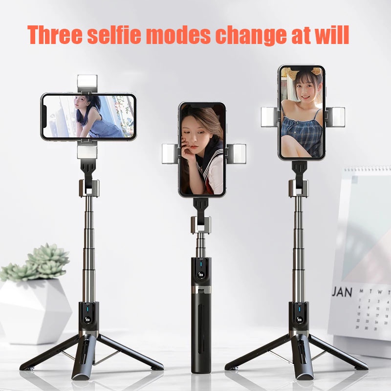 Giá Đỡ Ba Chân Siêu Ổn Định 360° Gậy Tự Sướng P96D-2 Không Dây Kết Nối Bluetooth