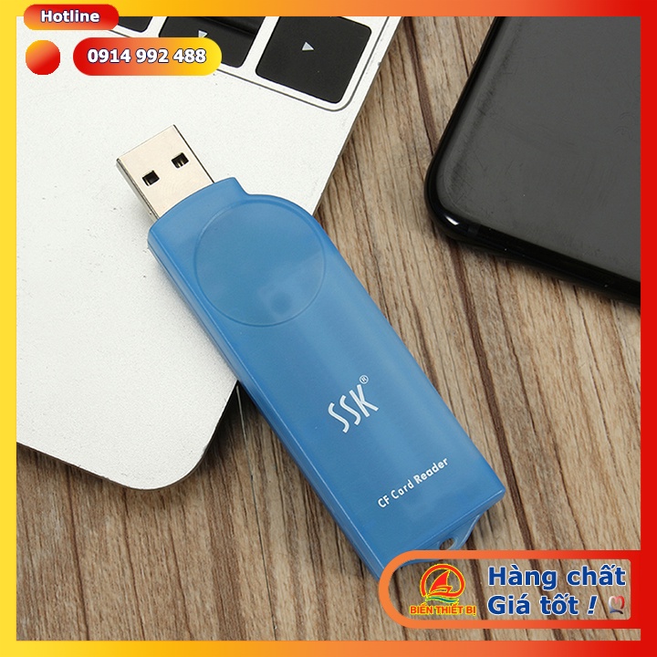 Đầu đọc thẻ nhớ CF USB 2.0 SSK-SCRS028 Đọc thẻ CompactFlash máy ảnh máy quay phim, sao lưu hình ảnh Video váo máy tính