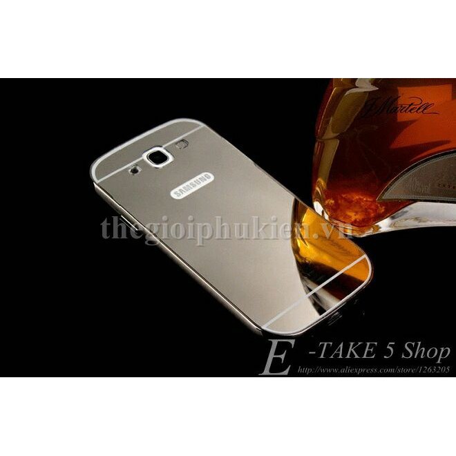 [Free ship] Ốp lưng gương viền kim loại cho Samsung Galaxy S3.