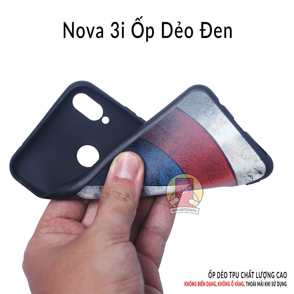 Ốp lưng Huawei Nova 3i dẻo đen in hình Phần B