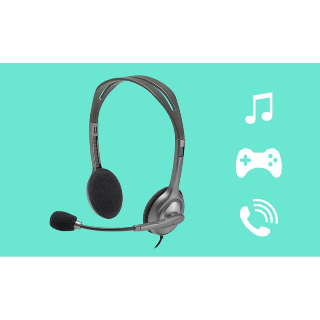 Tai nghe Logitech H110- Hàng chính hãng