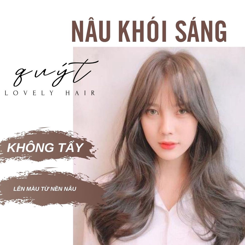 [ Q.8] THUỐC NHUỘM TÓC NÂU KHÓI SÁNG+TẶNG KÈM OXY