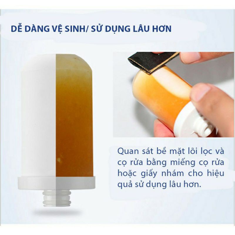 Đầu vòi lọc nước tăng áp 360 độ (Đầu vòi rửa chén)