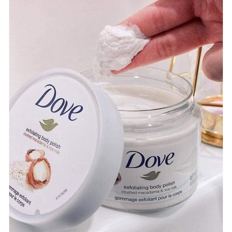 Tẩy Da Chết Body Dove Bản Đức- nội địa- làm mịn, dưỡng sáng, đều màu da cơ thể