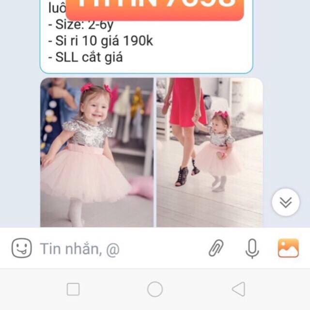 Váy công chúa kim sa
