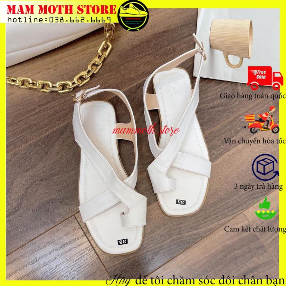 [Quà tặng bút bi nước hàn quốc 2 màu đen xanh cao câp ]Dép kẹp/dép xỏ ngón, sandal 2 quai chéo đế bệt, dép quai hậu