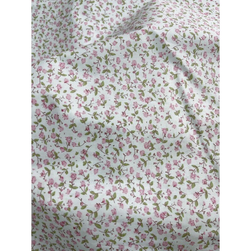 Vải thô cotton mềm mát nụ hoa nhí