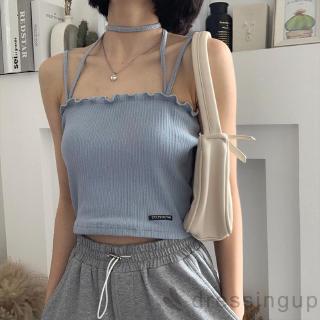 Áo dáng ngắn phối dây yếm thời trang cho nữ