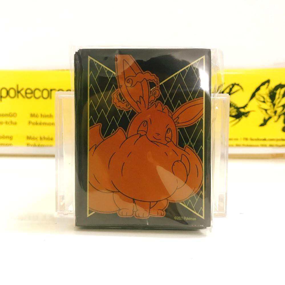 01 Sleeve bọc bài Pokemon TCG hình Charizard VMAX (Champion Path) / Eevee VMAX (Shining Fates)