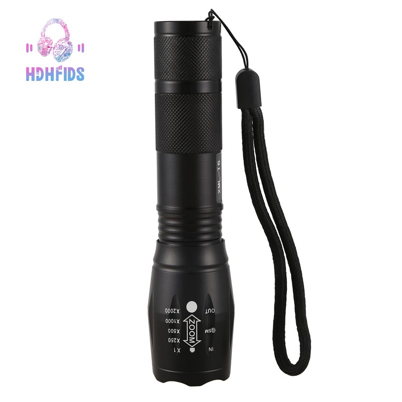 LED Rechargeable Flashlight T6 18650 Battery Camping Powerful(TYPE A