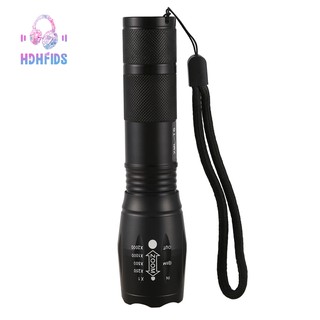 LED Rechargeable Flashlight T6 18650 Battery Camping Powerful(TYPE A)