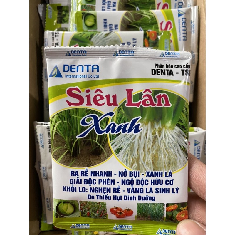 phân bón siêu lân xanh (gói 20gr) siêu lân chuyên dùng cho hoa cây kiểng