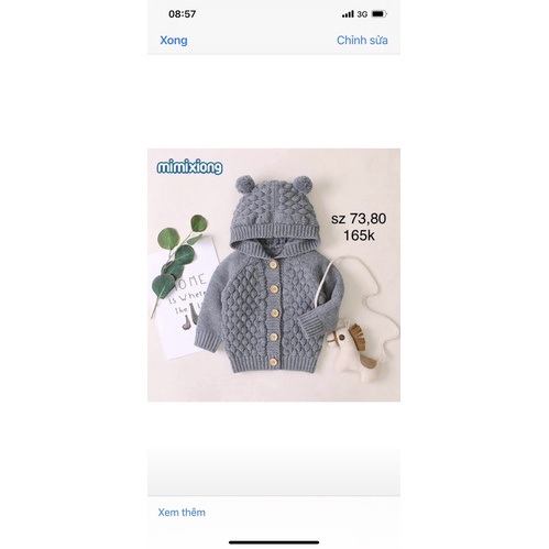 Áo khoác len cho bé