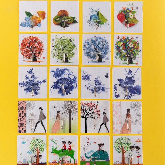 Combo 10 móc dán tường 3D Siêu Dính, Siêu chắc chắn