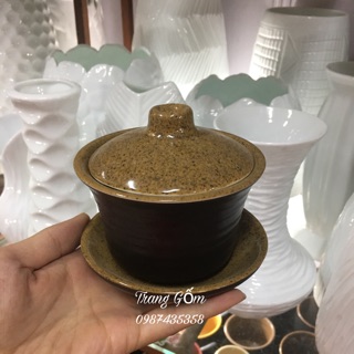 Sỉ bát đựng trà sâm, trà bát bảo màu nâu