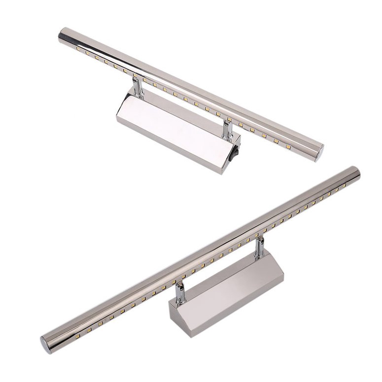 【stock】11W LED Mirror Lamp Stainless Steel 180degree Rotatable Waterproof With Switch