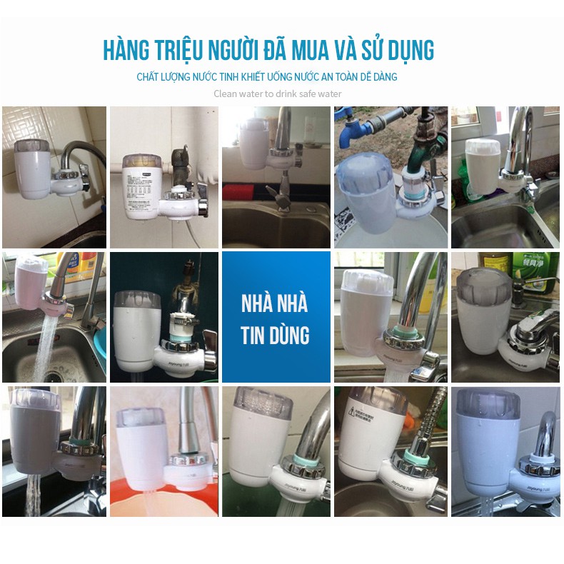 Máy lọc nước tại vòi Joyoung JYW-T01/T03(đời mới) tặng kèm 1 lõi lọc 5 lớp, dễ lắp ráp