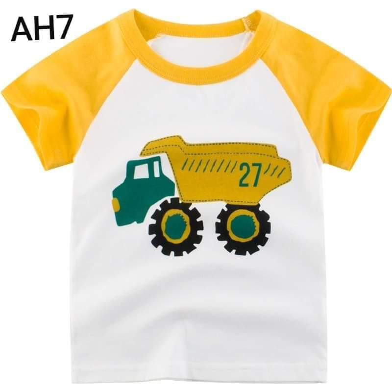 Áo Bé Trai cotton cộc tay 27kids chính hãng