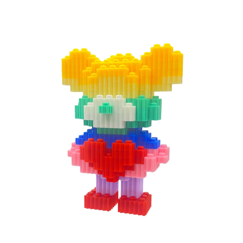 Mô hình lắp ráp Bearbrick 3D có ngăn hình dáng dễ thương, Đồ chơi lắp ráp bearbrick nhiều mẫu