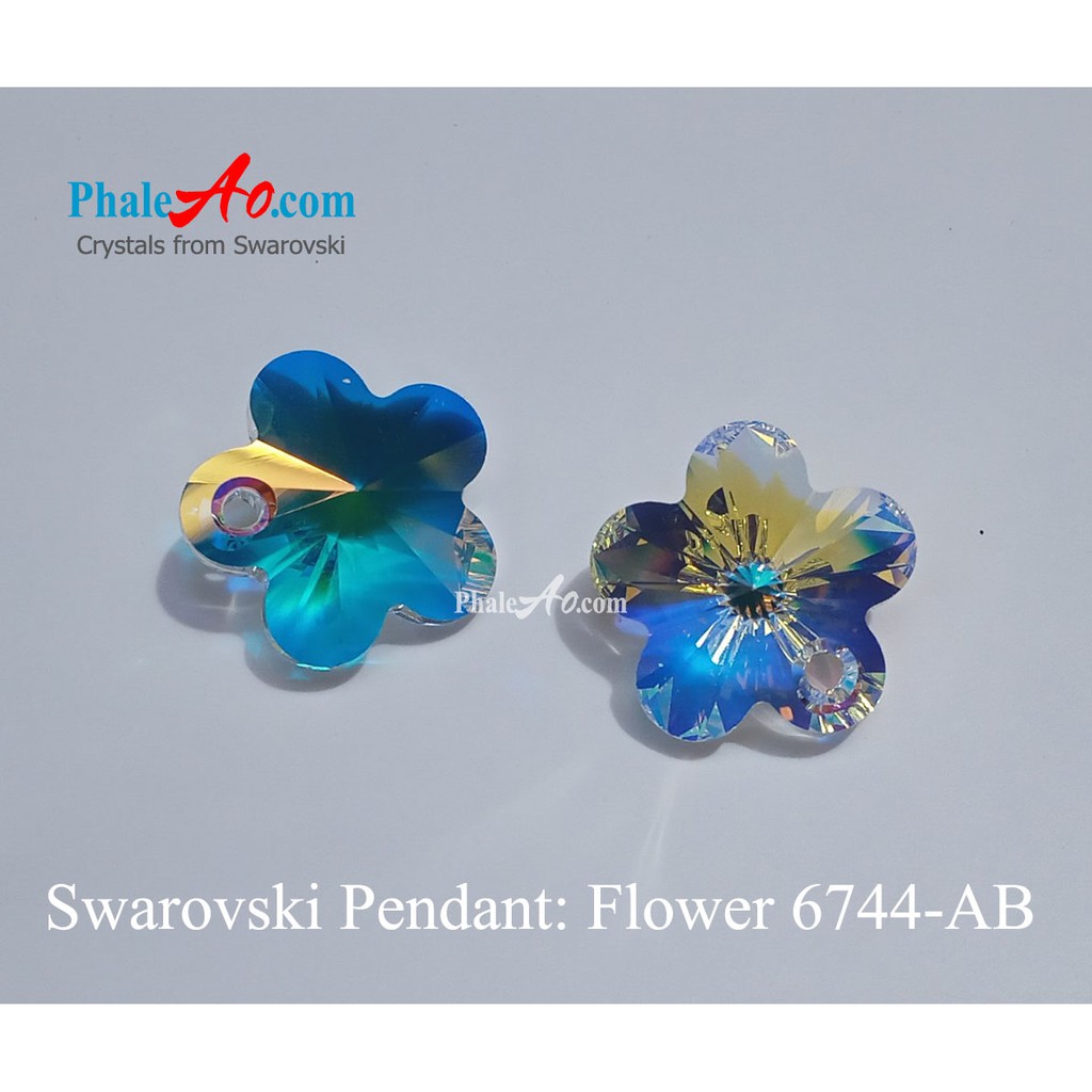 Swarovski Flower Pendant 6744 – mặt dây pha lê hình hoa 16mm