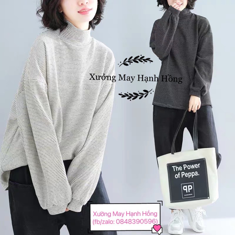 Áo len nỉ quảng châu cổ 3 phân