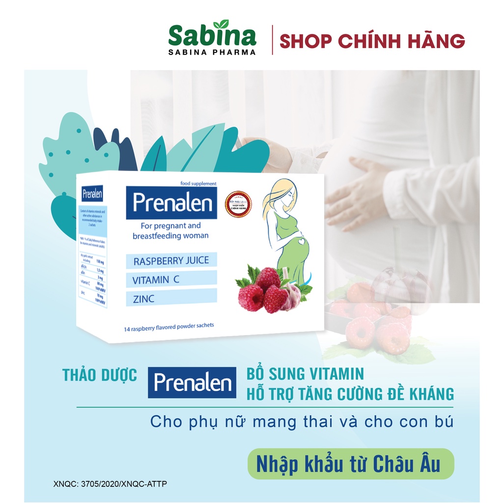 PRENALEN [Chính Hãng] Thảo dược tăng đề kháng cho bà bầu, nhập khẩu Châu Âu