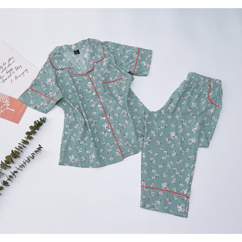 Bộ Pijama dài chất tole lanh | BigBuy360 - bigbuy360.vn