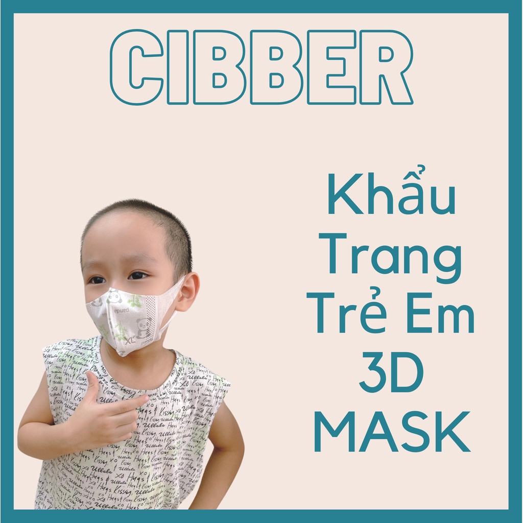 Khẩu Trang Cho Bé 3D Mask Kids XUÂN LAI, (Hộp 10 Chiếc), Kháng Khuẩn, Chống Bụi Mịn