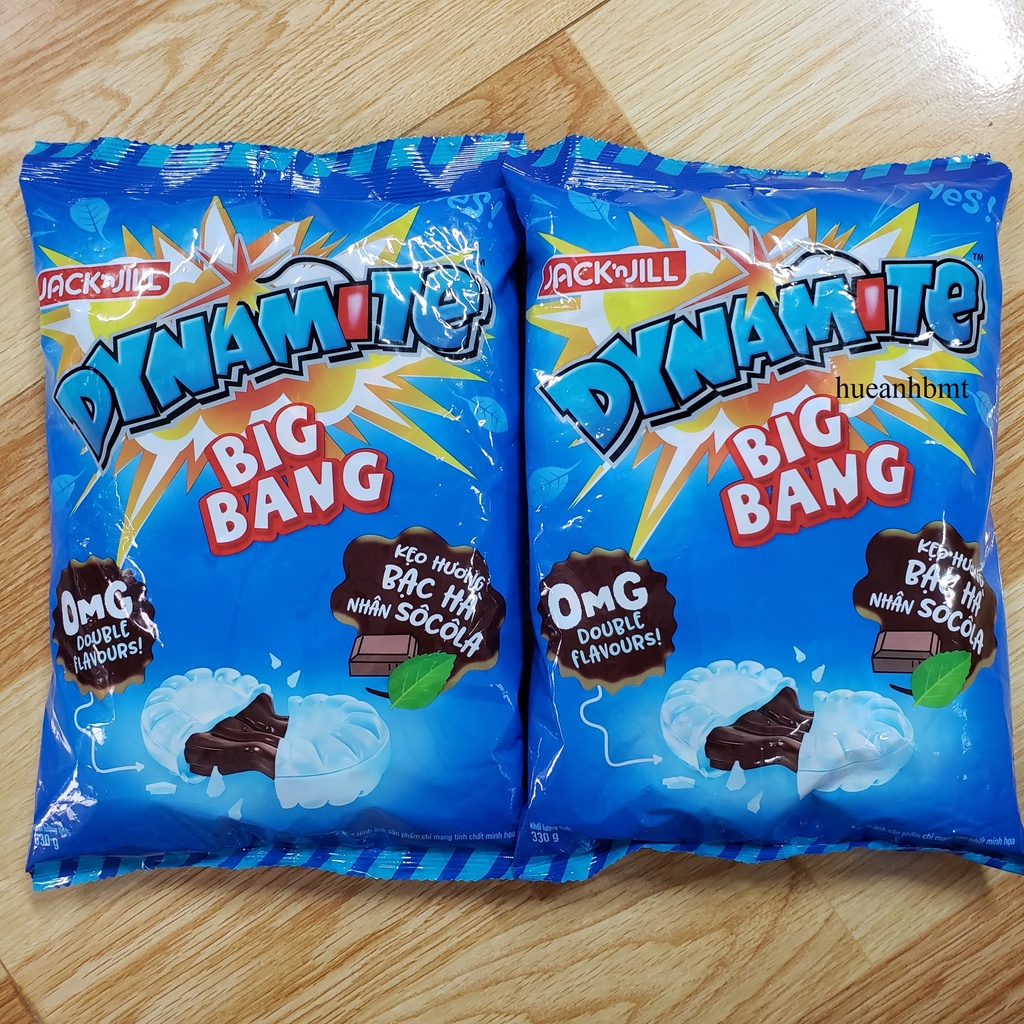 Kẹo Dynamite BigBang Bạc Hà Nhân Socola gói 330g