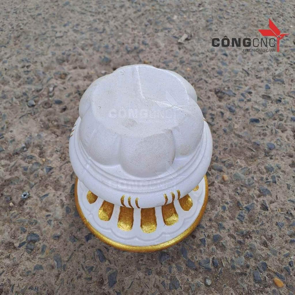 Khuôn Chân Đôn Kê Hình Nấm Dùng Kê Chậu Vuông Chân Liền Và Lục Giác Chân Liền