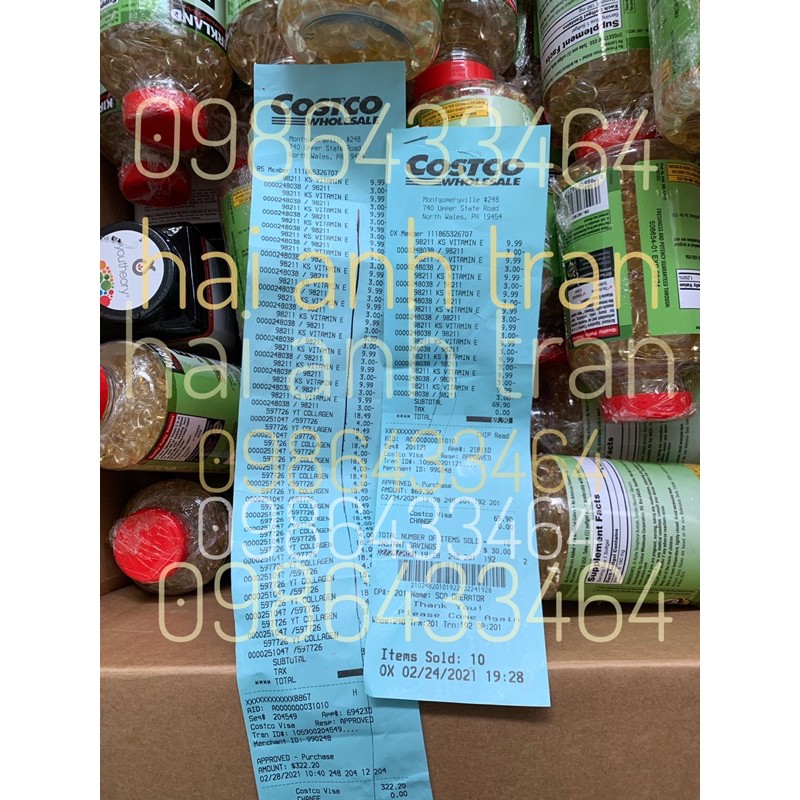 [Mã COS1505 giảm 8% đơn 300K] Viên uống Vitamin E 400 IU thiên nhiên 500v Kirkland của Mỹ | BigBuy360 - bigbuy360.vn