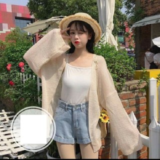 Áo khoác len nhẹ kiểu cardigan mỏng ( ảnh thật )