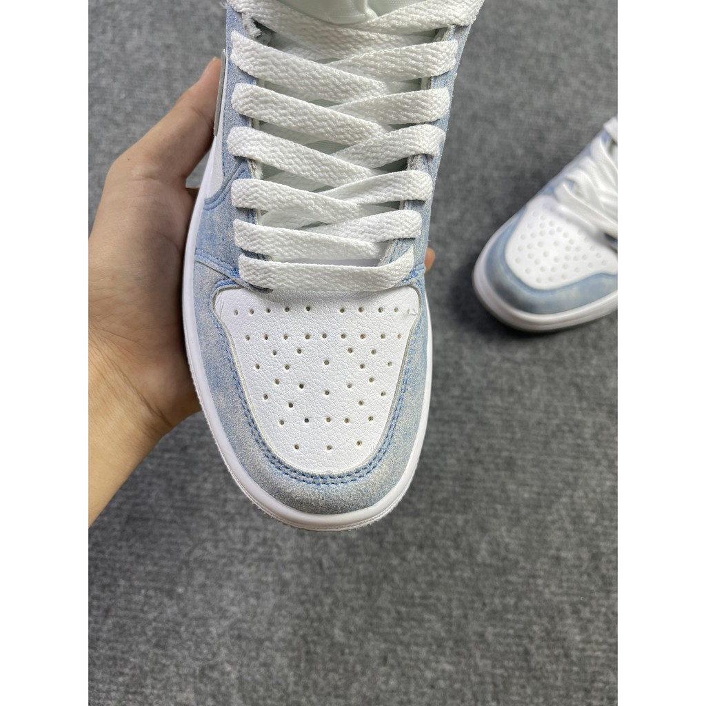 Giày Jordan 1 cao cổ hyper royal xanh nỉ, Giày JD1 xanh nỉ cổ cao siêu hot 2021 Full Box Bill | BigBuy360 - bigbuy360.vn