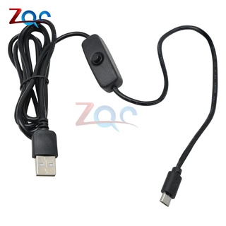 Dây cáp sạc 1.5m micro usb có công tắc bật / tắt dành cho raspberry pi