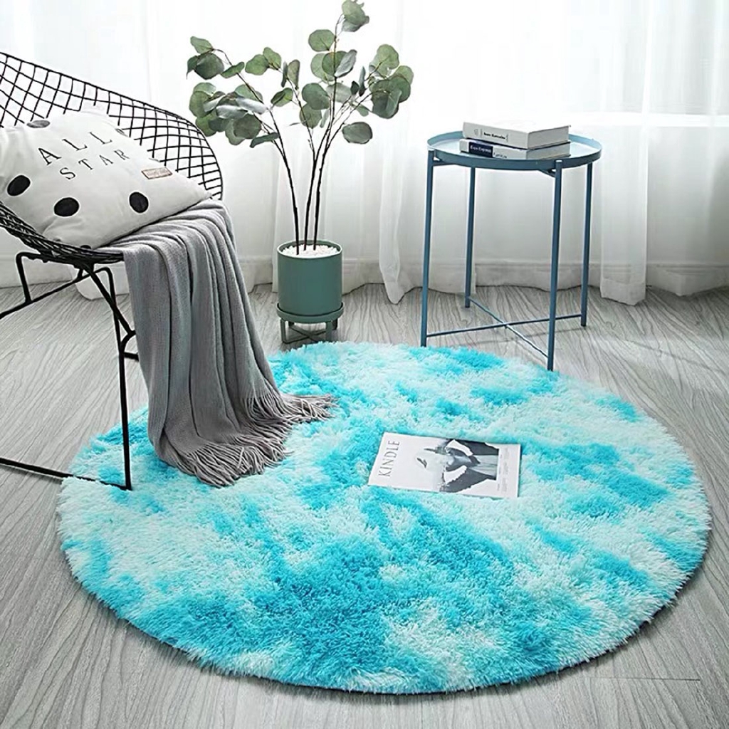 Thảm lót sàn dạng tròn sang trọng dùng trang trí nhà ở