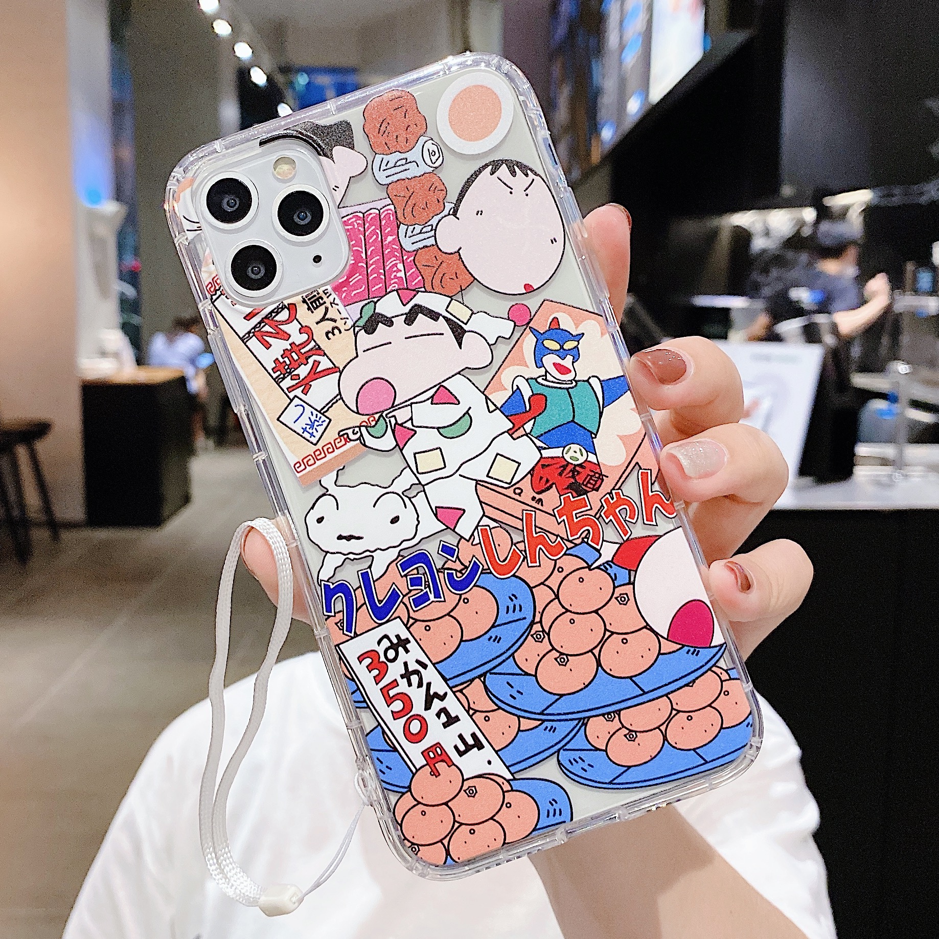 Shin Cậu bé bút chì case iphone 12 12pro 11 11pro XR XS Max i7/8 6s plus SE 2020 Ốp trong