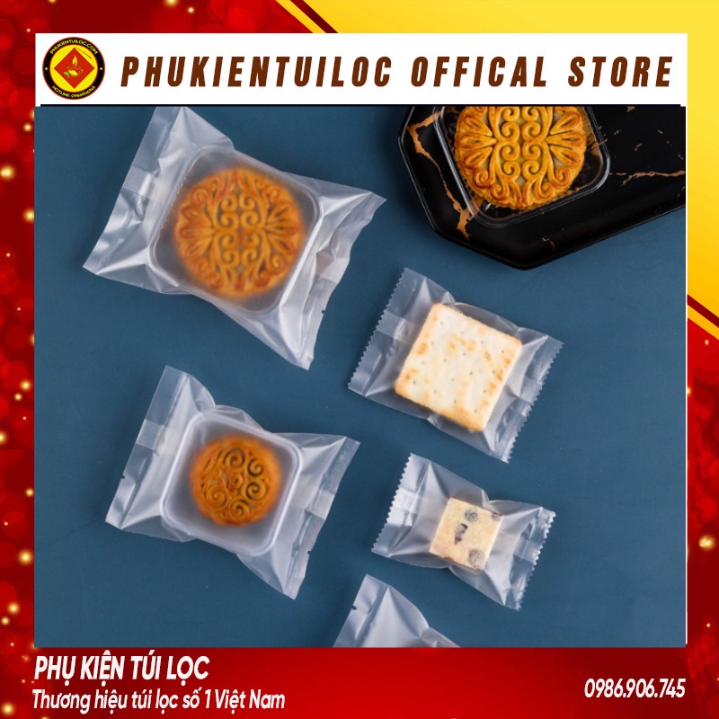 Set 100 Túi đựng bánh cookie/ bánh quy/ trà hoa nhiều kích thước- Phukientuiloc.com