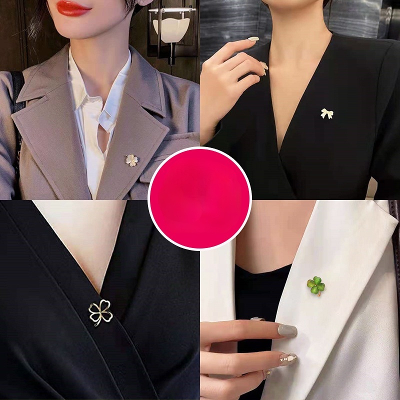 Ghim Cài Áo Đính Đá Nhỏ Nhắn Phong Cách Hàn Quốc Mới Cho Nữ