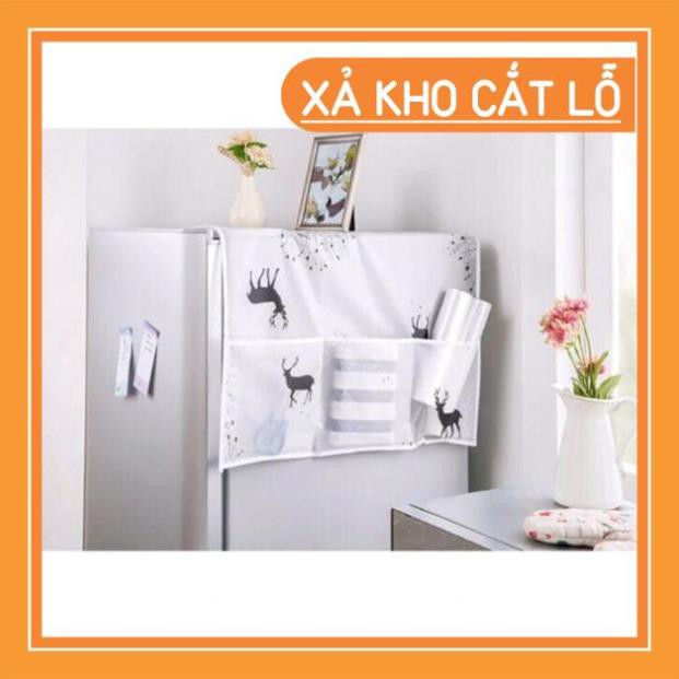 [Giá siêu sỉ] [HCM] Bạt phủ/ Tấm chắn bụi bảo vệ tủ lạnh /lò nướng/ lò vì sóng 130x56cm