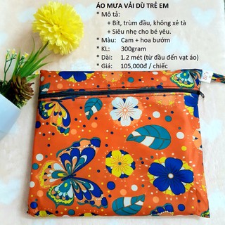 ÁO MƯA TRẺ EM - ÁO MƯA BÍT CAO CẤP