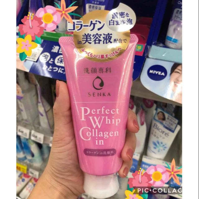 Sữa rửa mặt Shiseido Senka Perfect Whip Collagen in