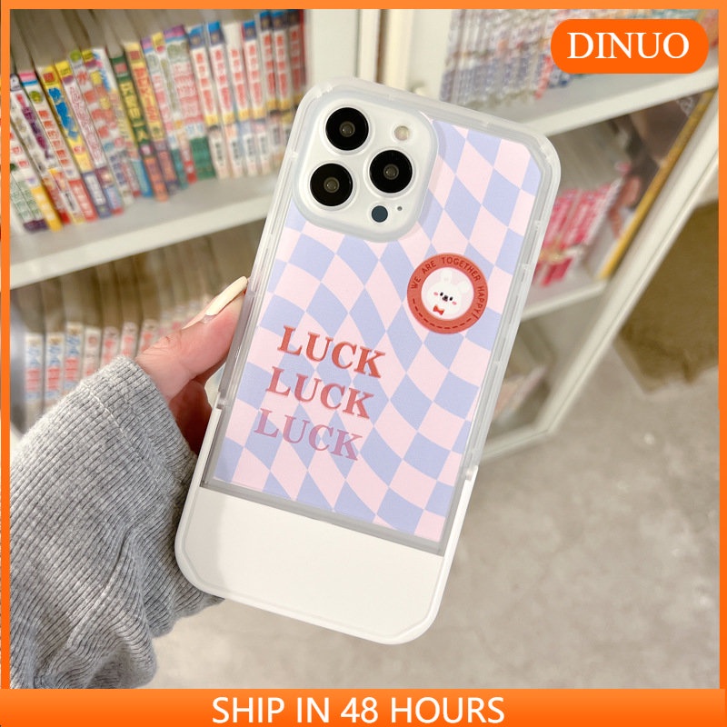 Ốp lưng iphoneỐp Điện Thoại  Kèm Giá Đỡ Tàng Hình Họa Tiết Hoạt Hình Dễ Thương Cho iphone 14 / 13Pro 12 / xs / 6 / 7 / 8PLUSDinuo case