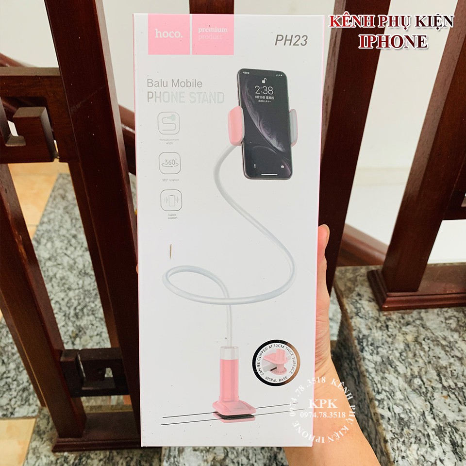 Giá Đỡ Điện Thoại Hoco PH23 Chính Hãng - Kẹp Bàn - Kẹp Đuôi Khỉ - Kẹp Tháo Rời | BigBuy360 - bigbuy360.vn