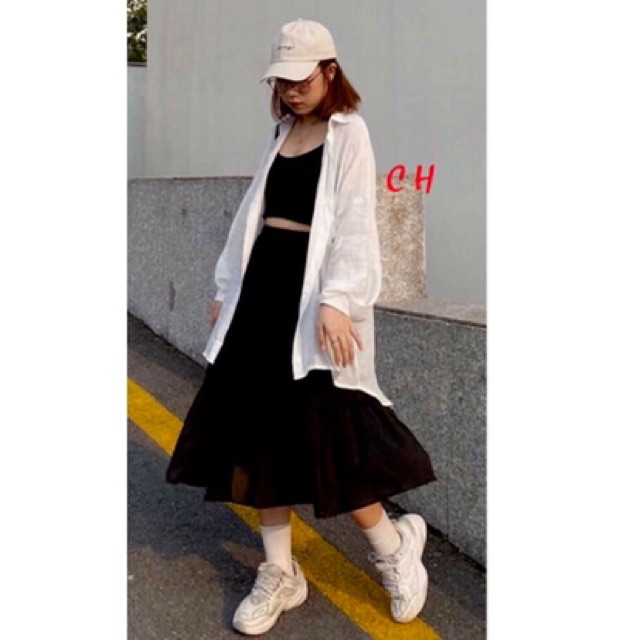 Sét 3 món sơ mi+ 2 dây+ cv 3 tầng CON765