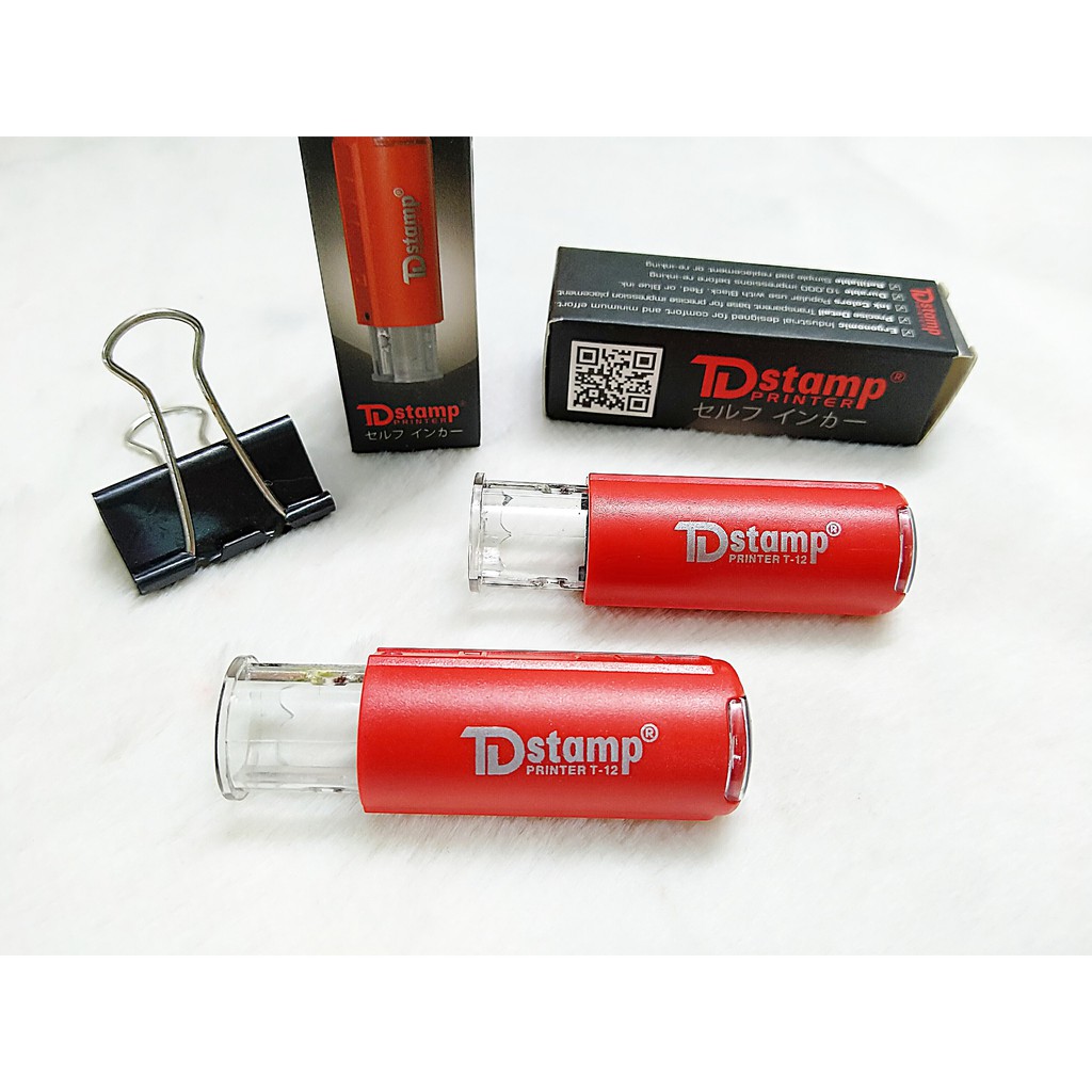 [Nowship] Khắc Con Dấu Tích Điểm - Dấu Tròn TDStamp T12, Dấu Tròn Shiny R512 (Đường Kính 12mm)