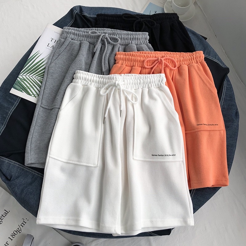Quần đùi nữ 🦋 shorts ngắn unisex nam và nữ dáng suông ống rộng chất vải cotton lên form đẹp cá tính trẻ trung năng động