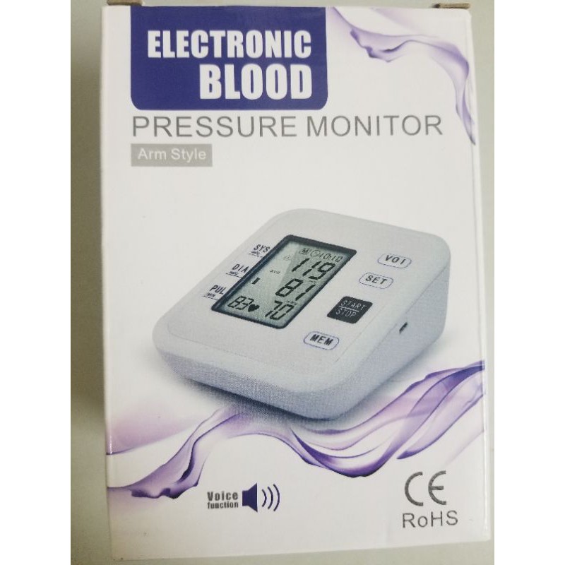 Máy đo Huyết Áp điện tử bắp tay Electronic Blood Pressure Monitor